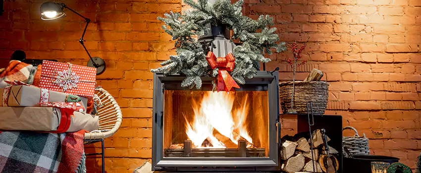 Travis Industries Linear Gas Fireplace Installation in Midland, Texas